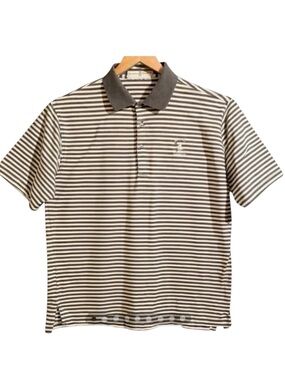 Fairway & Greene Cog Hill Dubsdread Striped Golf Polo Shirt M
